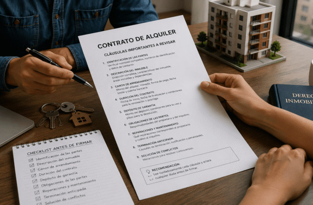 Contratos de alquiler: cláusulas que debes revisar